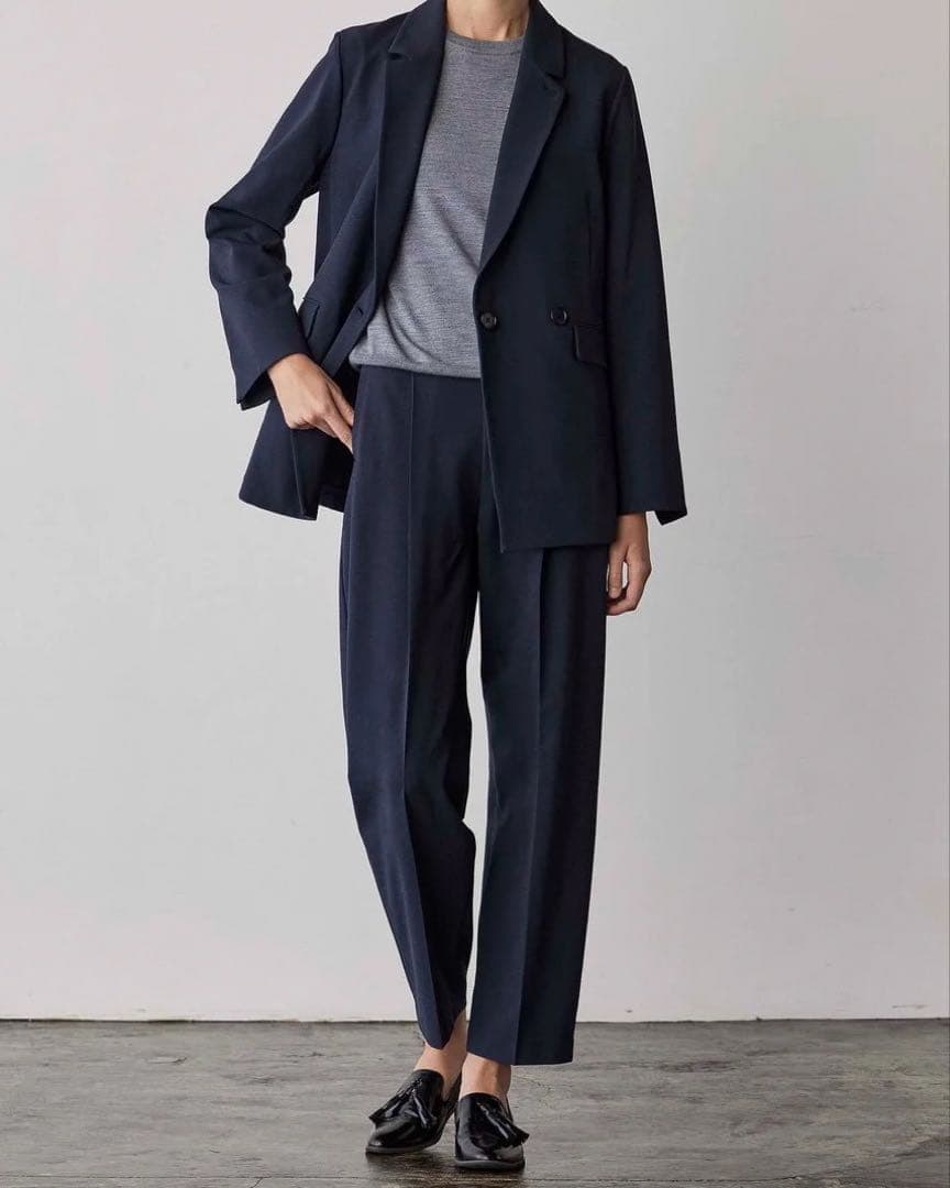 新品 SOEJU コンフォートファインセミダブルジャケット M ネイビー