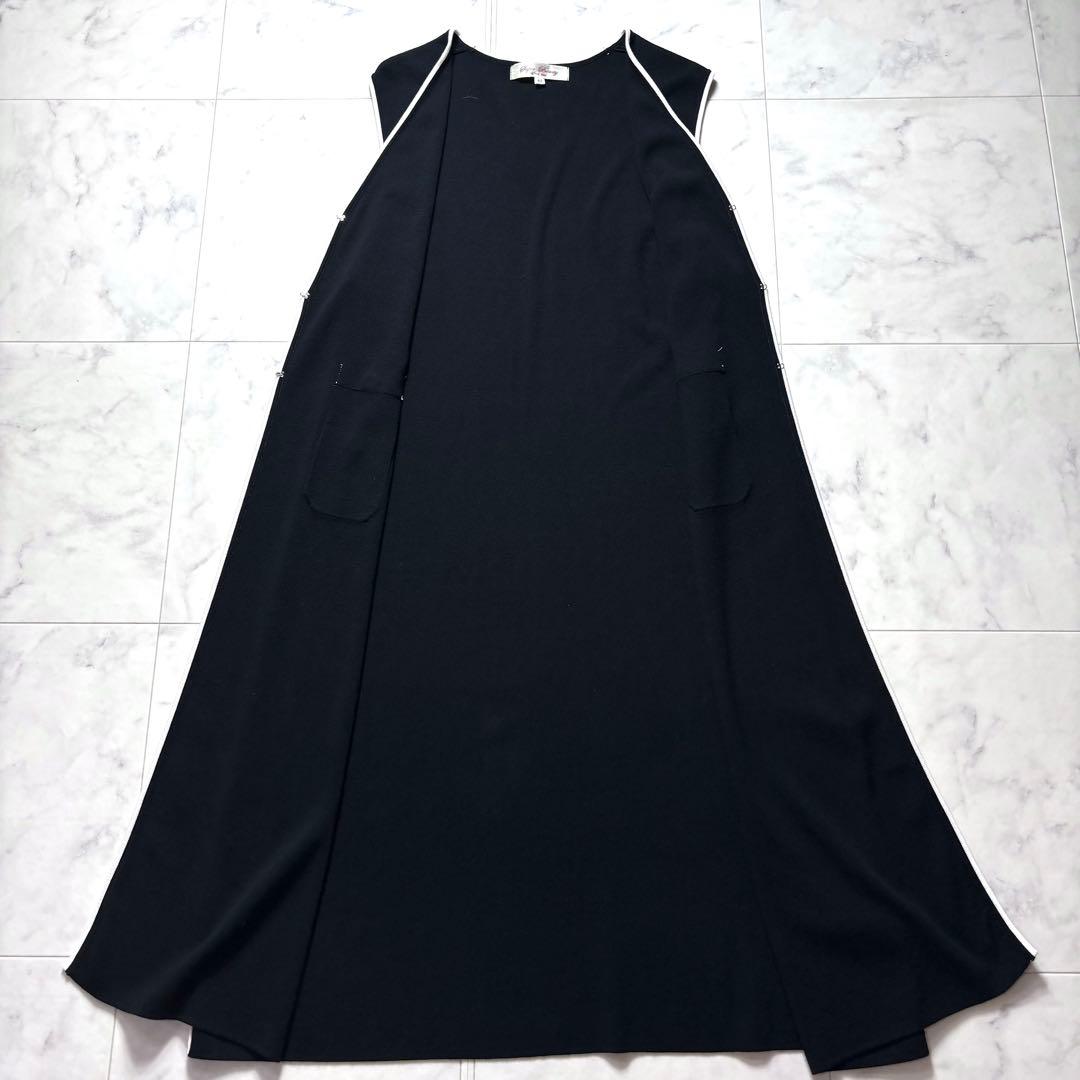 大きいサイズ✨スーパービューティー セットアップ ワンピース ロングジレ パール