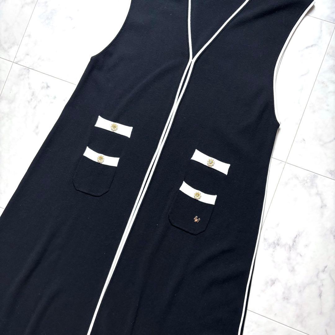 大きいサイズ✨スーパービューティー セットアップ ワンピース ロングジレ パール