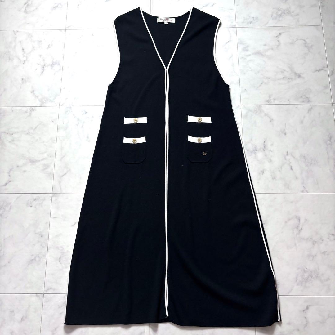 大きいサイズ✨スーパービューティー セットアップ ワンピース ロングジレ パール