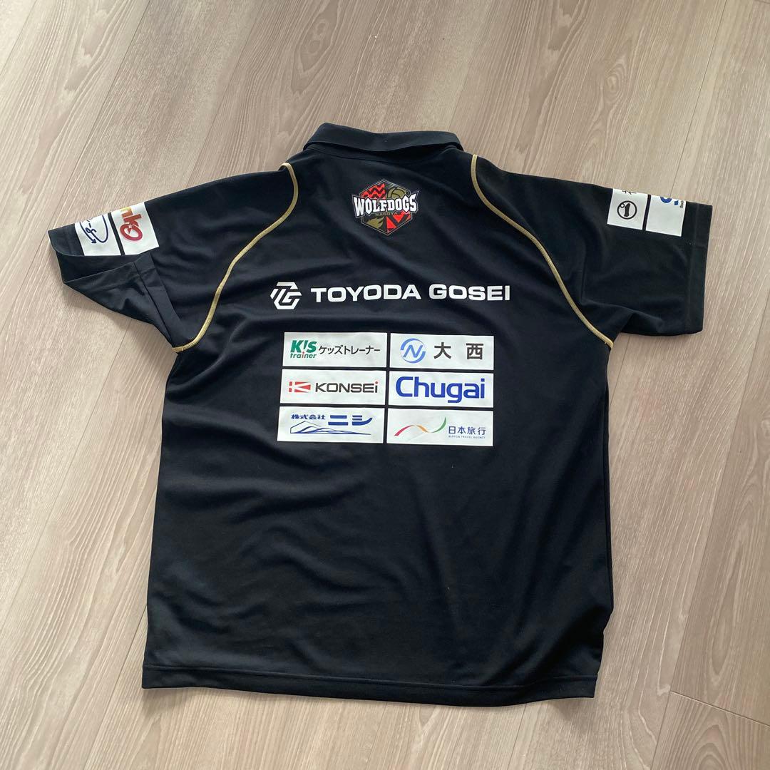 き*き様 DESCENTE WOLFDOGS ポロシャツ ブラック サイズ0