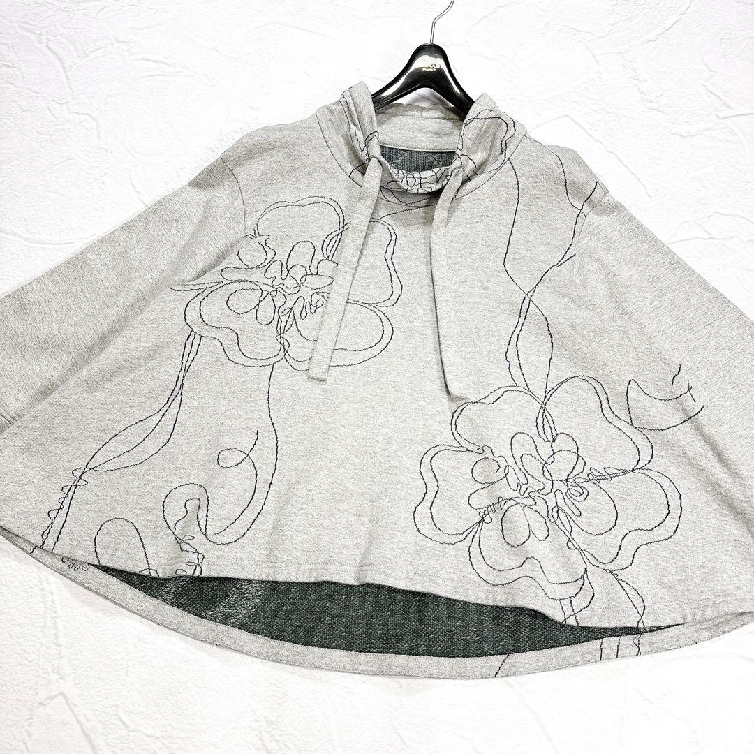 ✨美品✨2024年　慈雨　センソユニコ　糸あそび　カットソー　チュニック　花柄