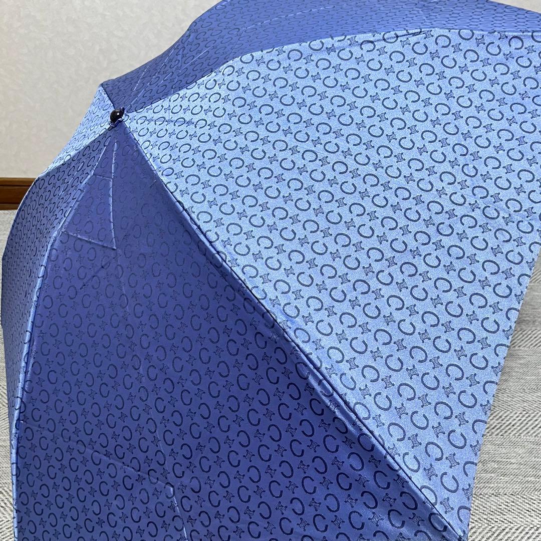 CELINE セリーヌ　Cマカダム総柄　晴雨兼用折りたたみ傘