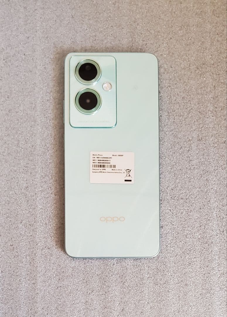 OPPO A79 5G A303OP ケース付き グローグリーン SIMフリー