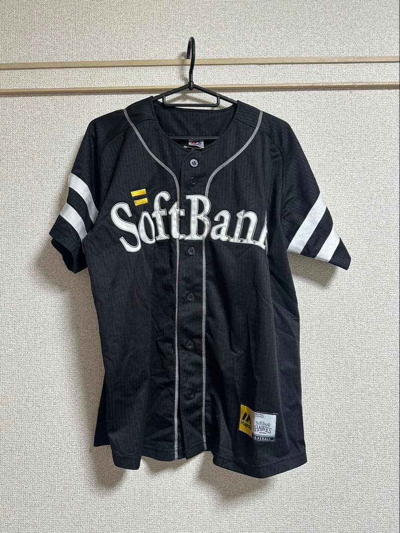周東選手【Mサイズ 】ソフトバンク ビジターユニフォーム 白 Majestic製