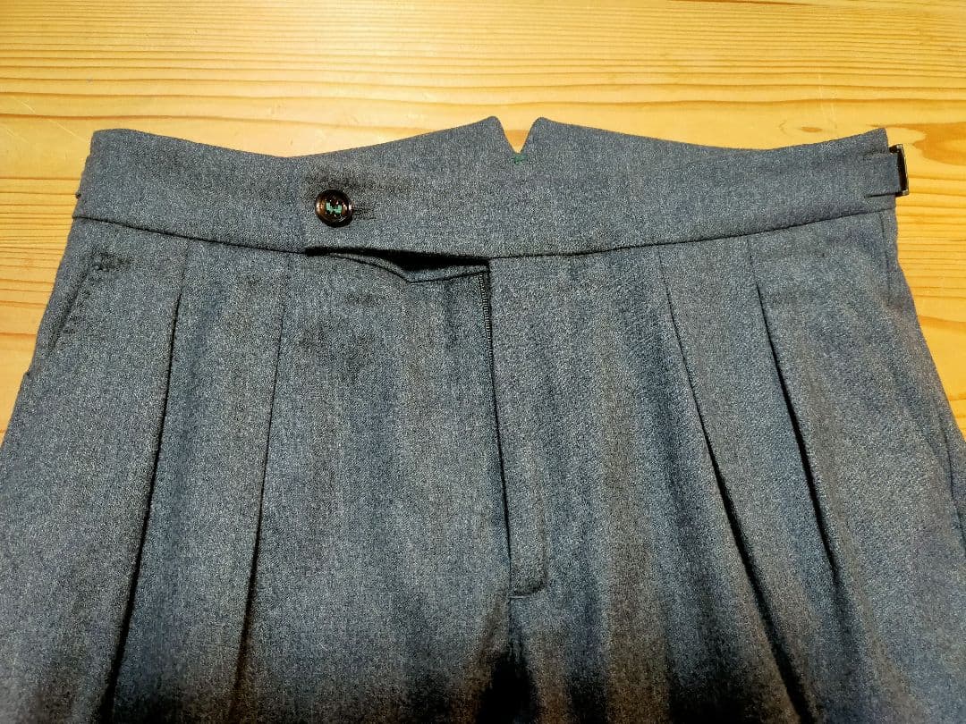 【美品】BERWICH ベルウィッチ スコッチ　ウールスラックス44