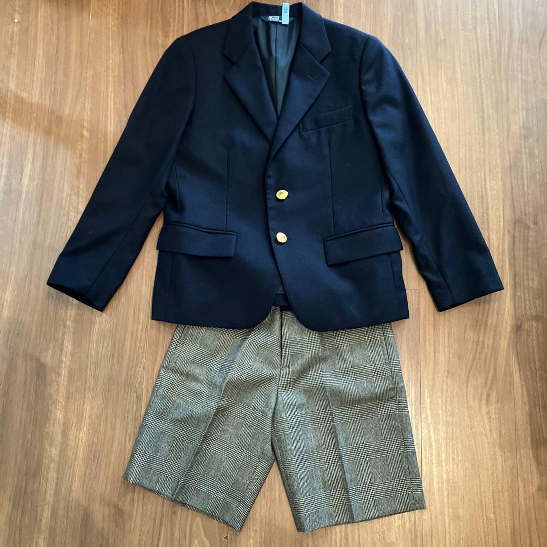 ポロラルフローレン フォーマルスーツ 紺ブレ 入学式 卒園式 男の子 130