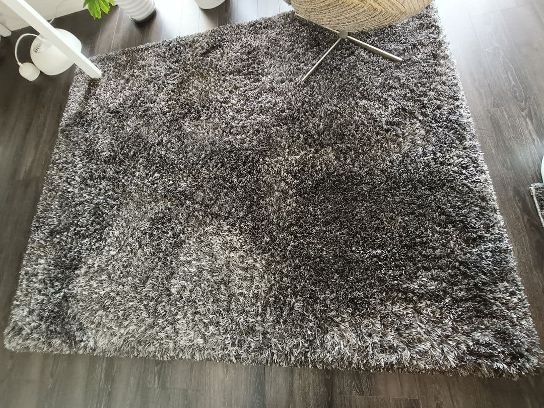 プレーベル　重厚なシャギーラグ 　約250cm x 200cm