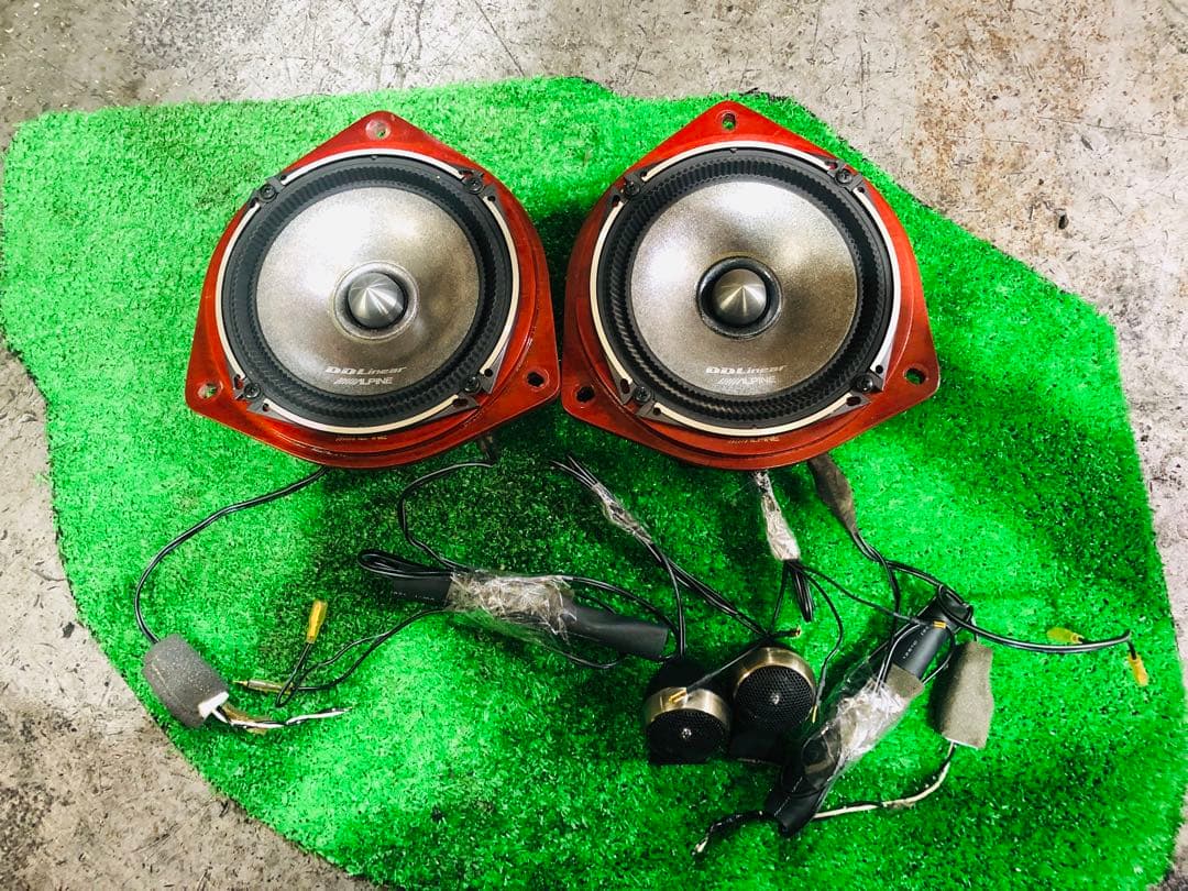 ALPINE DDLiner スピーカー 赤色 配線付きddl-r17s