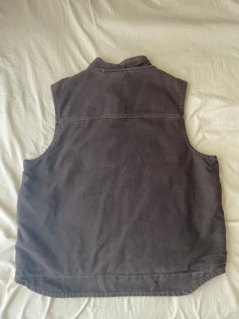 カーハート Carhartt ダックベスト ダークブラウン L