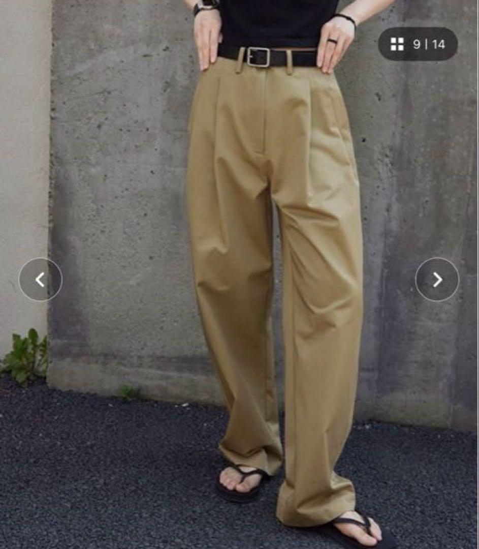 ANOTHER S タックワイドチノパン