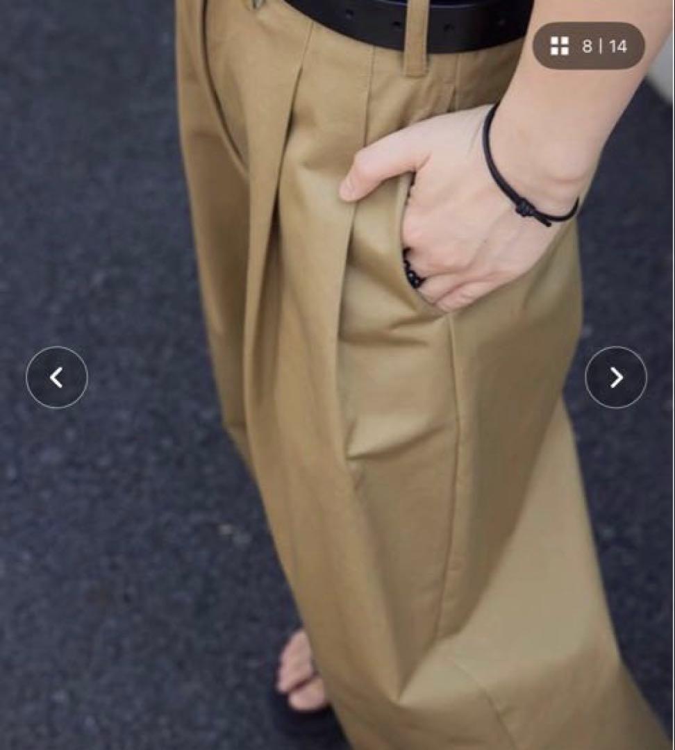 ANOTHER S タックワイドチノパン