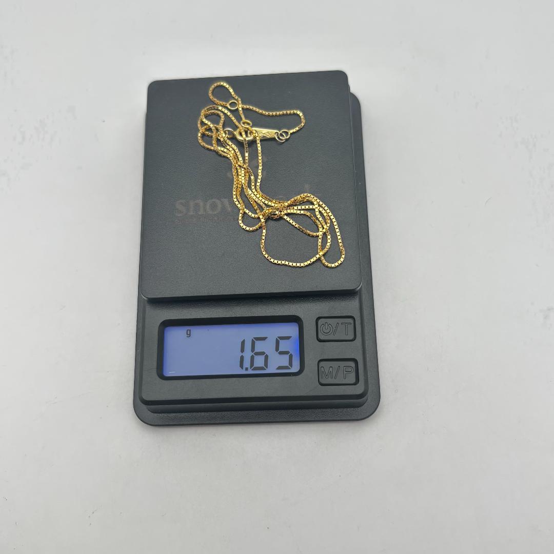 ⭐ 極美品 ✨K18金 ネックレス 1.65g ロブスタークラスプ