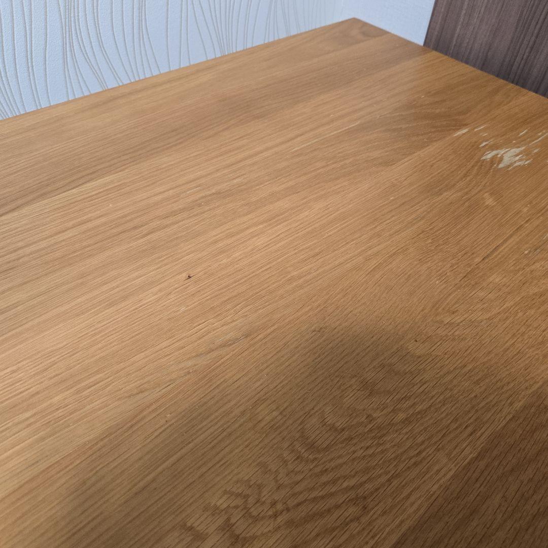 【無印良品】無垢材デスク 引出付 オーク材