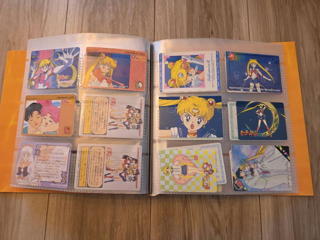 セーラームーン トレーディングカード バインダー付き