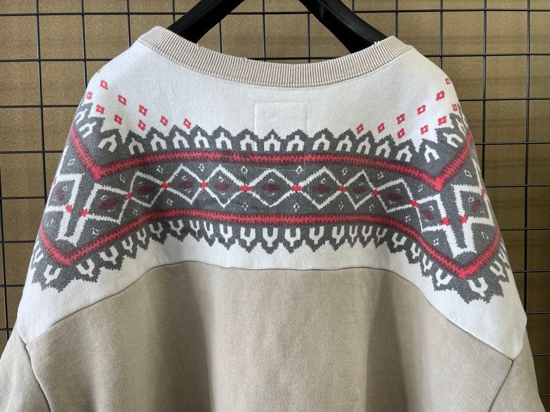 BOWWOW バウワウ  FLAKE SWEAT SHIRTS 雪柄