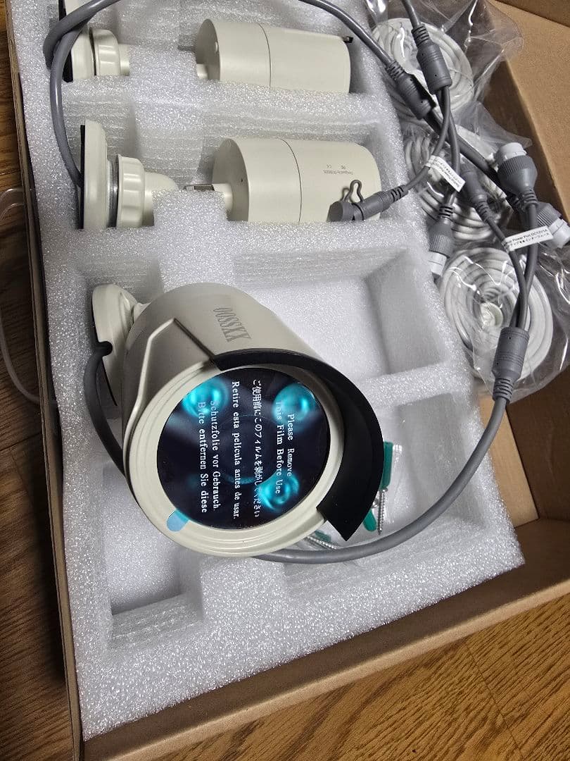 oossxx 防犯カメラ 500万画素 PoE 監視カメラ 電源不要