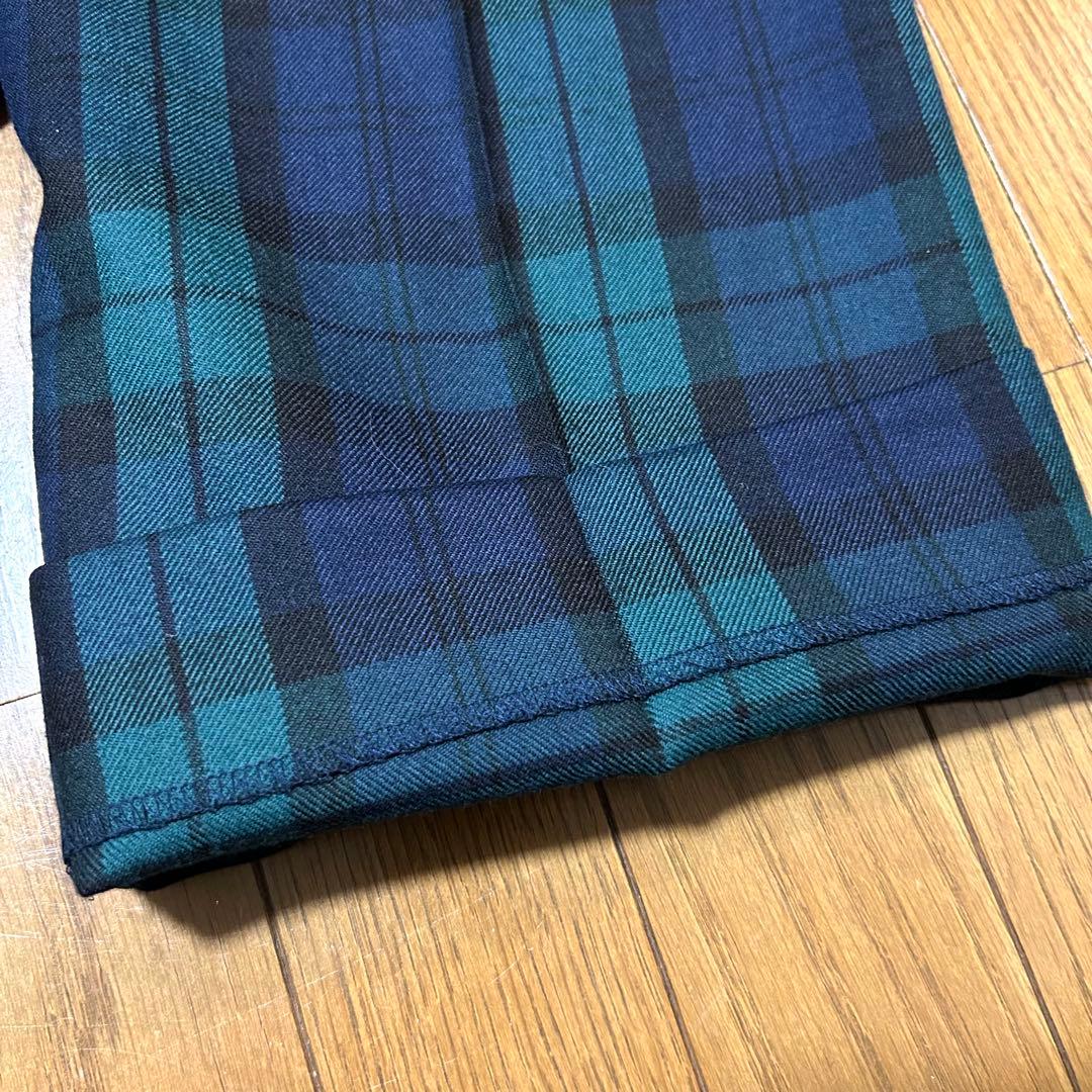 W76-股下71cm！BRITISH MADE 古着ウールスラックス BM