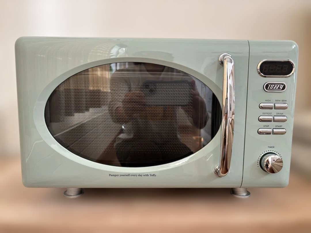 美品⭐︎トフィー　電子レンジ K-DR1 ペールアクア