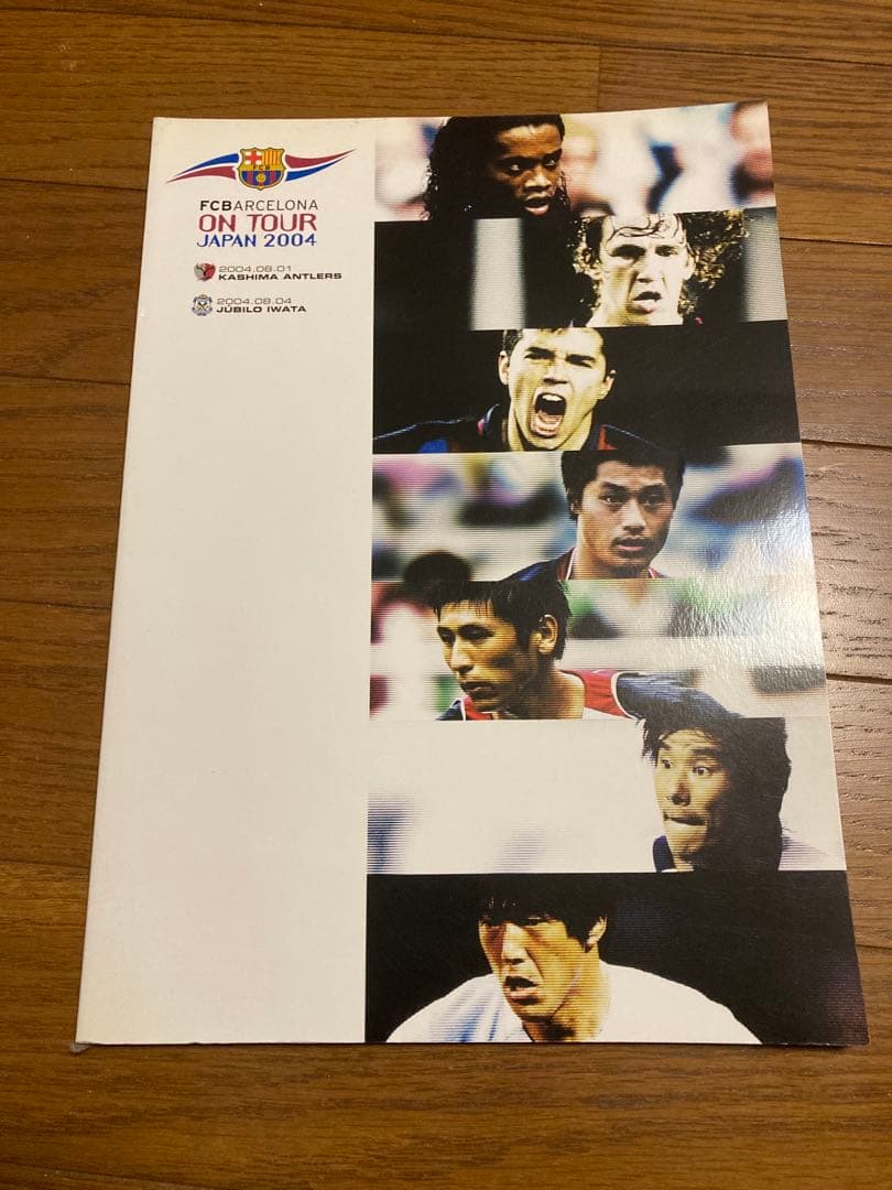 バルセロナ　サイン色紙セット　2004年ジャパンツアー　ロナウジーニョ　メッシ