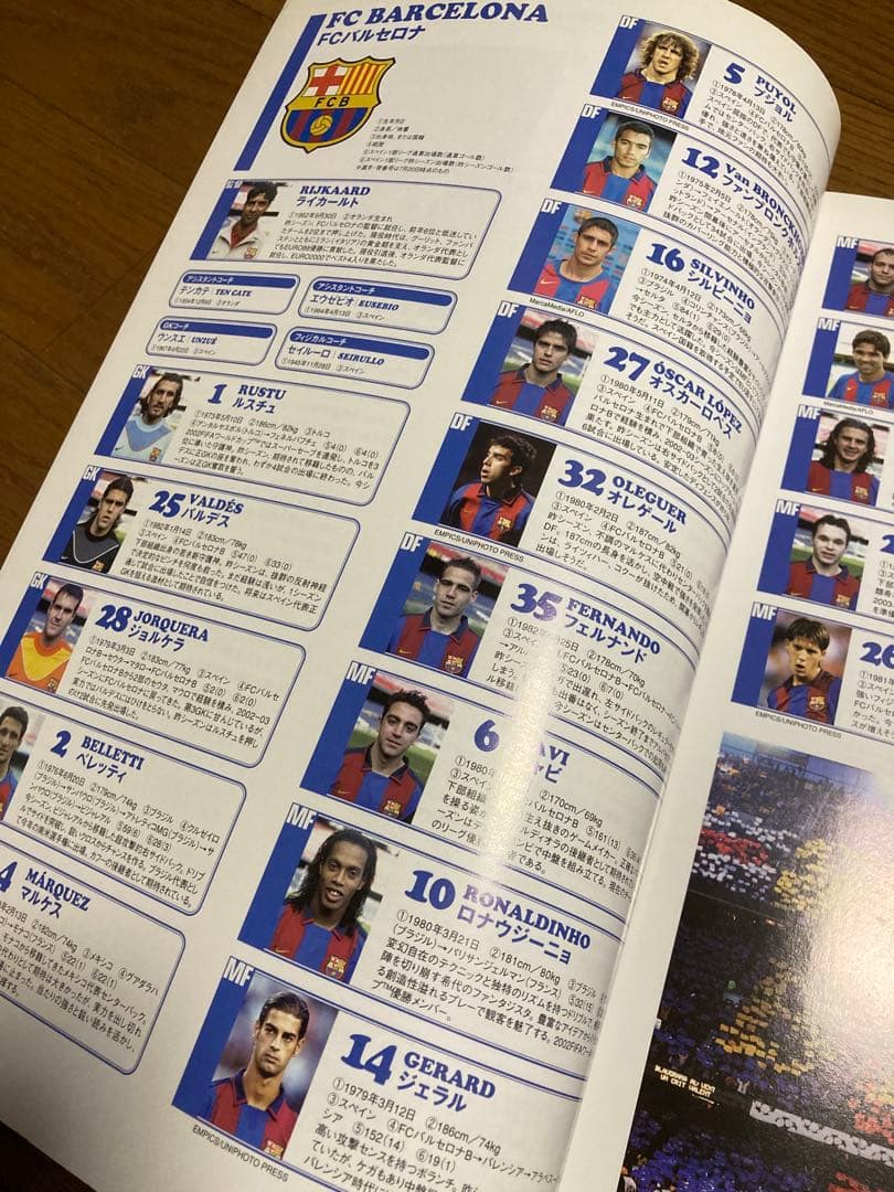 バルセロナ　サイン色紙セット　2004年ジャパンツアー　ロナウジーニョ　メッシ
