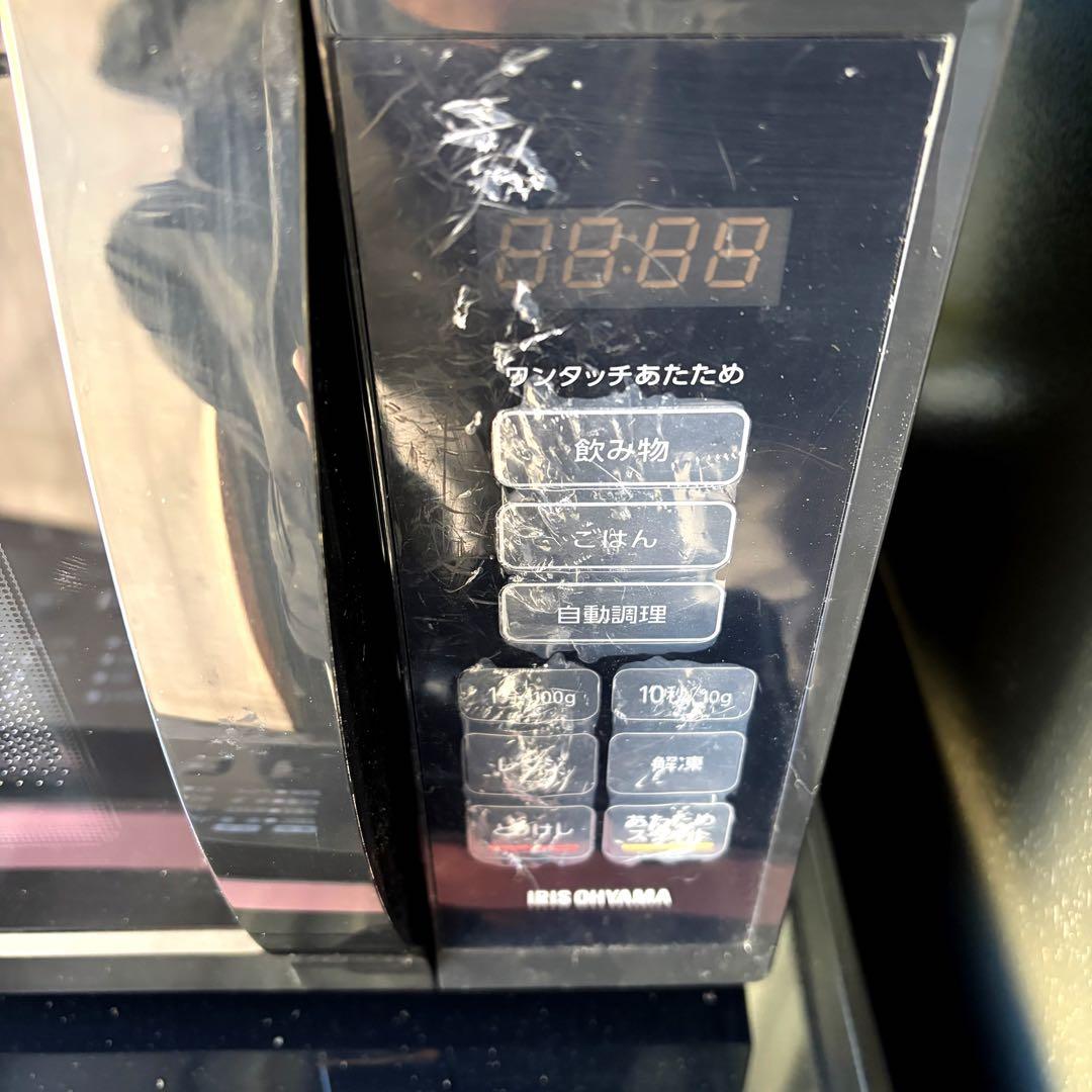 運搬取付無料！ブラック純正IRIS・AQUAおしゃれ家電4点セット！完動超美品！