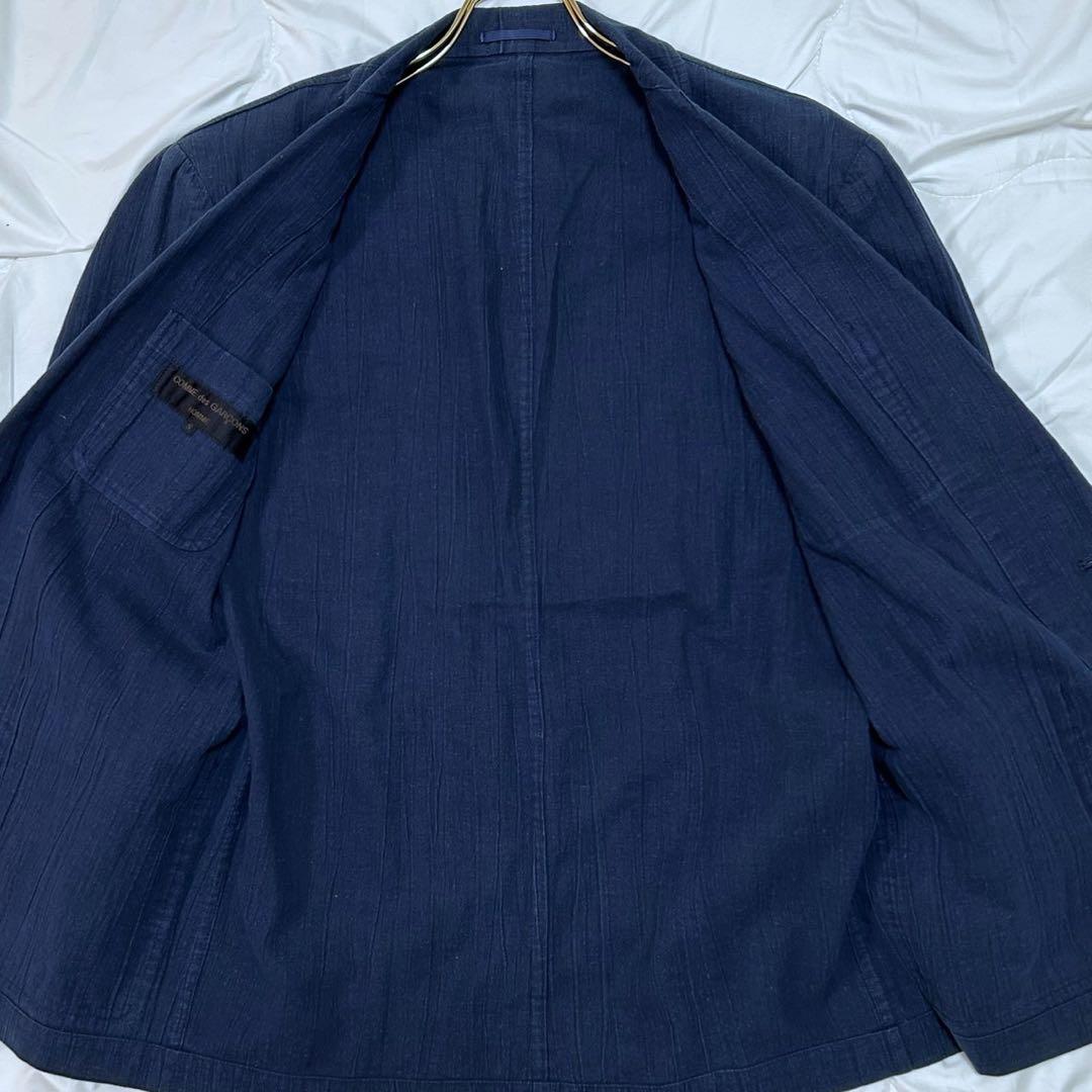 希少 COMME des GARCONS HOMME 藍染めテーラードジャケット