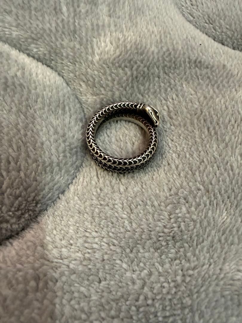 GUCCI シルバー 蛇リング サイズ23