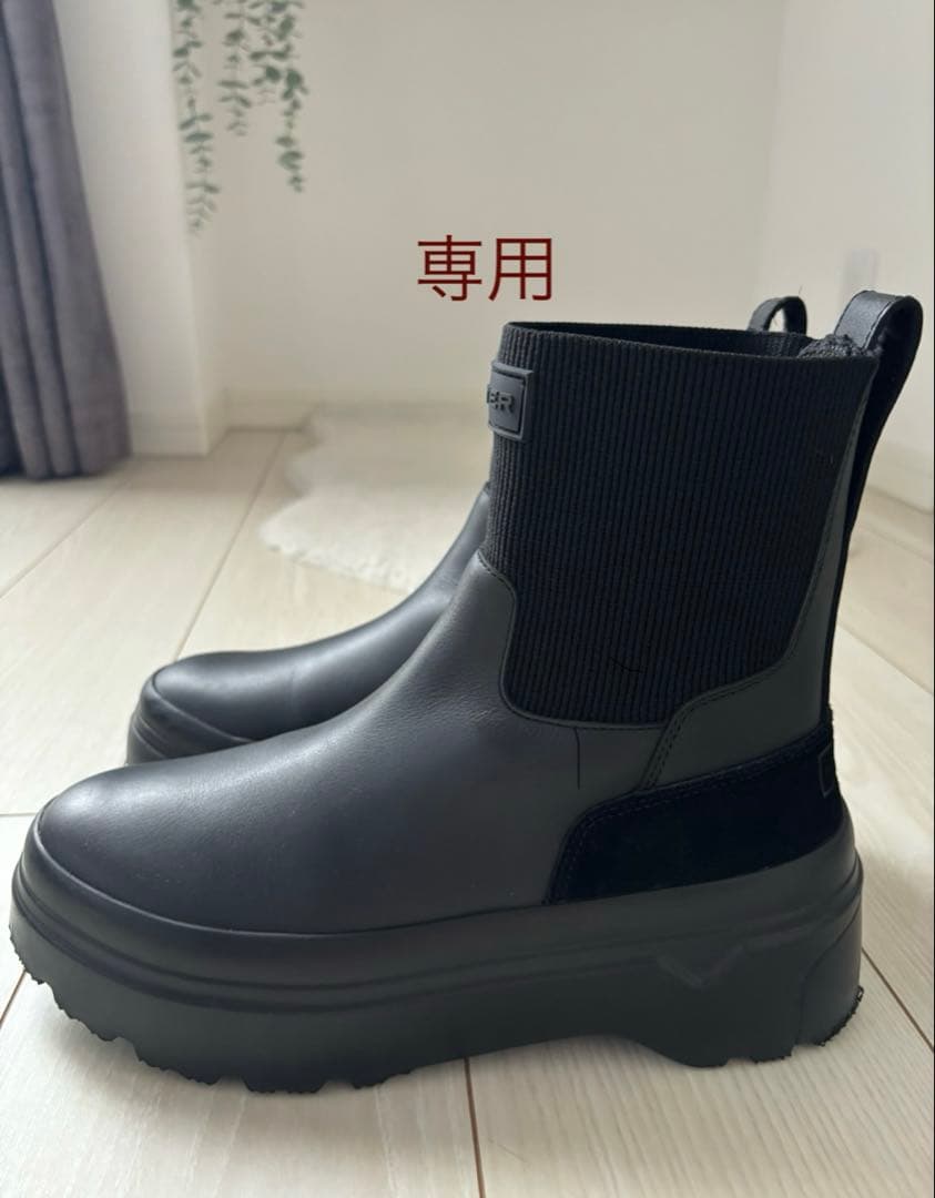 HUNTER レディース ブーツ-ブラック