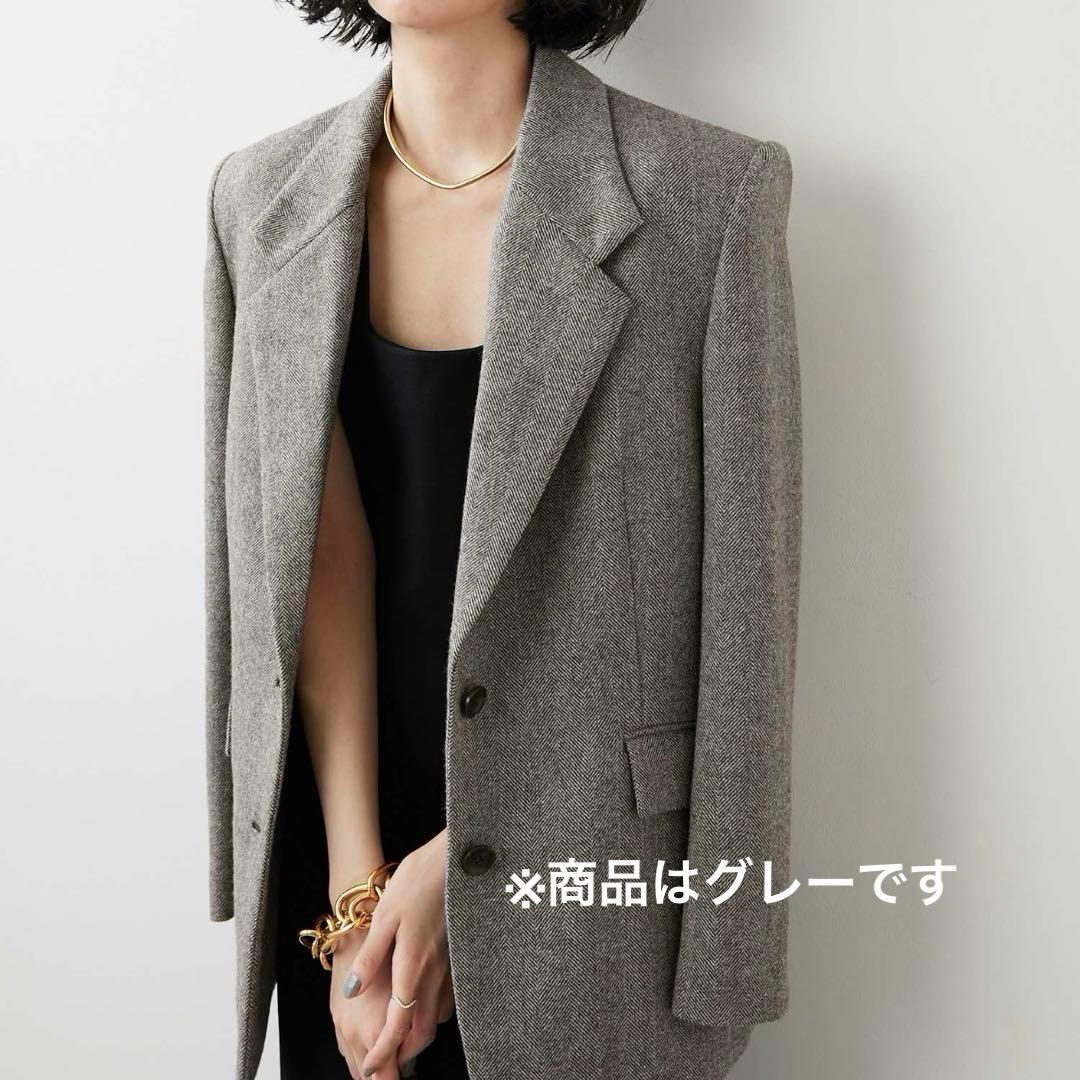 【cha.】WhimGazette ヘリンボーンテーラードジャケット