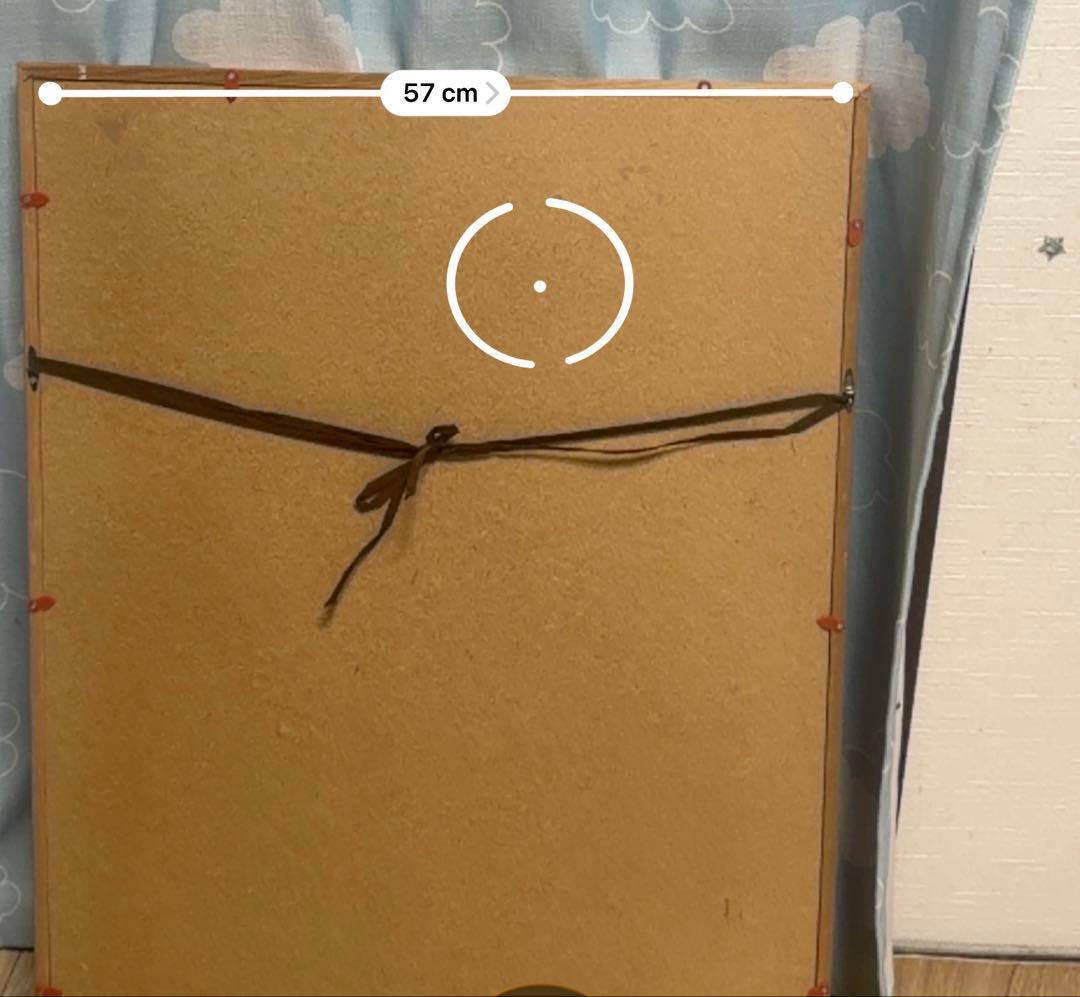 昭和レトロ 西陣織 壁画 孔雀図 額装 西陣絨 未使用品 元箱付 ヴィンテージ