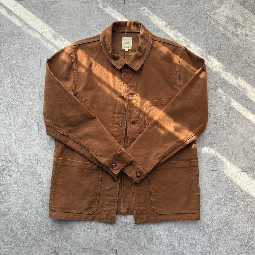 ブラウン コットン カバーオール