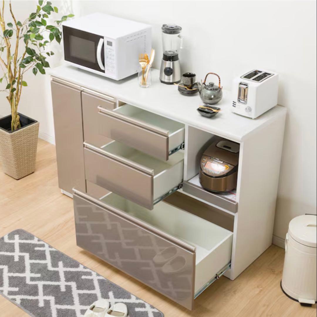 ニトリ　アルミナ2 140CT SIキッチンカウンター