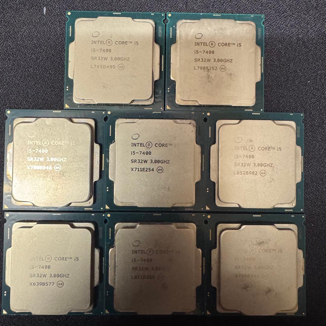 CPU Intel Core i5-7400 8個セット