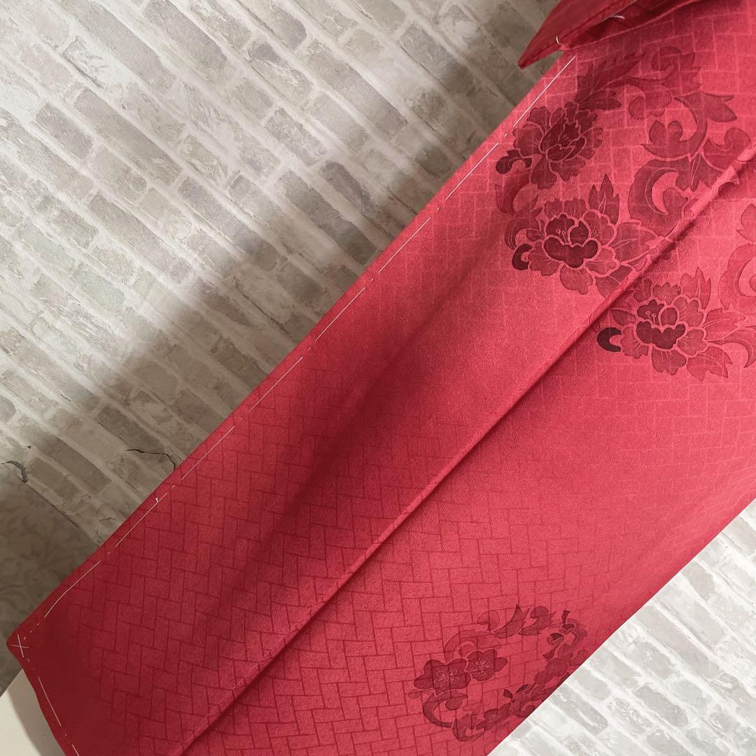 訪問着　フルセット　桧垣地紋　花丸紋　艶やか　着物　付け下げ　I6