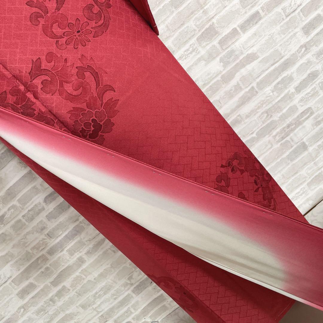 訪問着　フルセット　桧垣地紋　花丸紋　艶やか　着物　付け下げ　I6