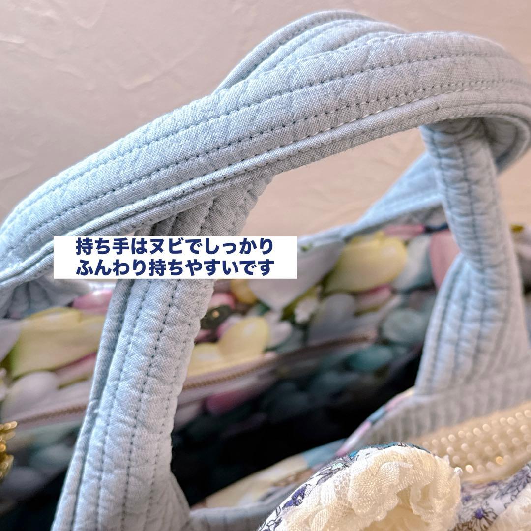 あ*き様 コヤンイサムチョン♡マンドゥ君のヌビ×インド刺繍春色トートバッグ