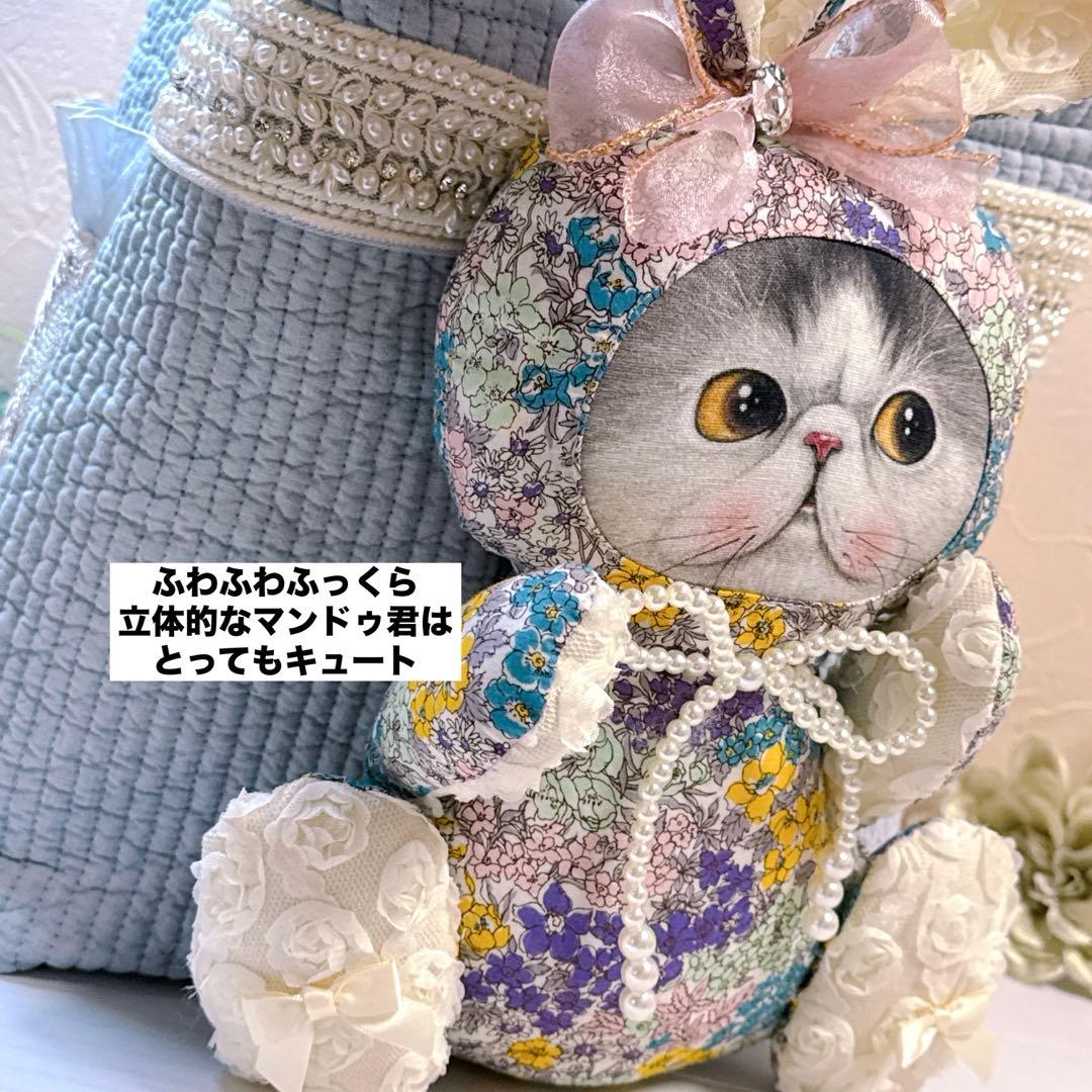 あ*き様 コヤンイサムチョン♡マンドゥ君のヌビ×インド刺繍春色トートバッグ