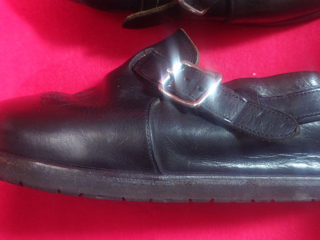 希少 RUDE GALLERY 艶革　レザー サボ サンダル シューズ 黒3