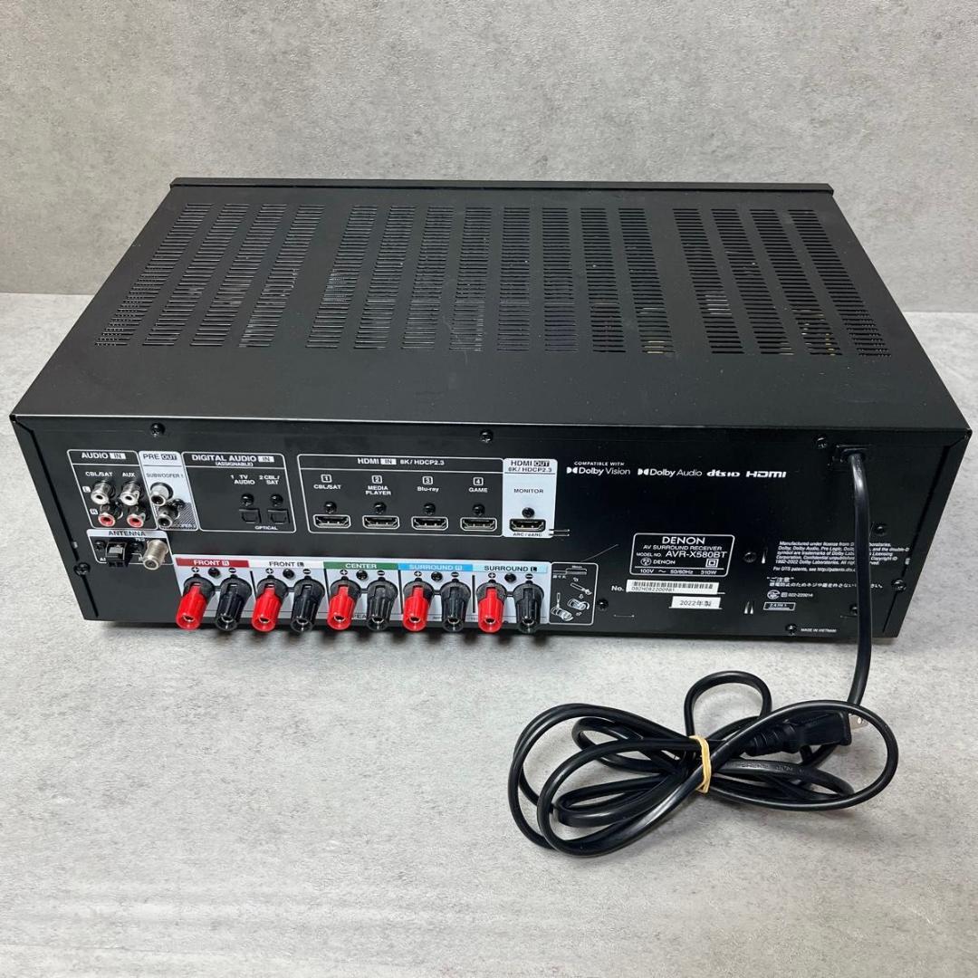DENON デノン AVアンプ AVサウンドレシーバー AVR-X580BT
