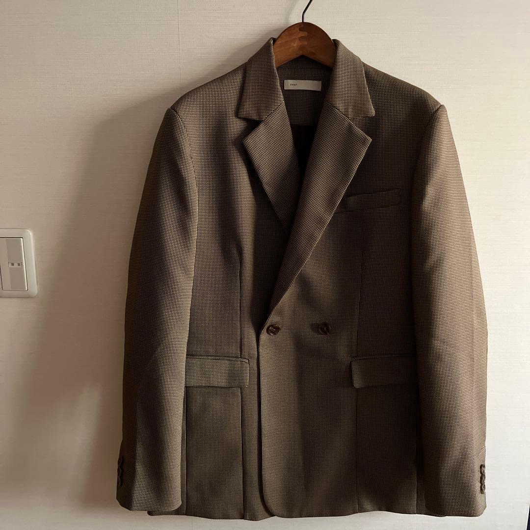 enof イナフover size jaket M ブラウン