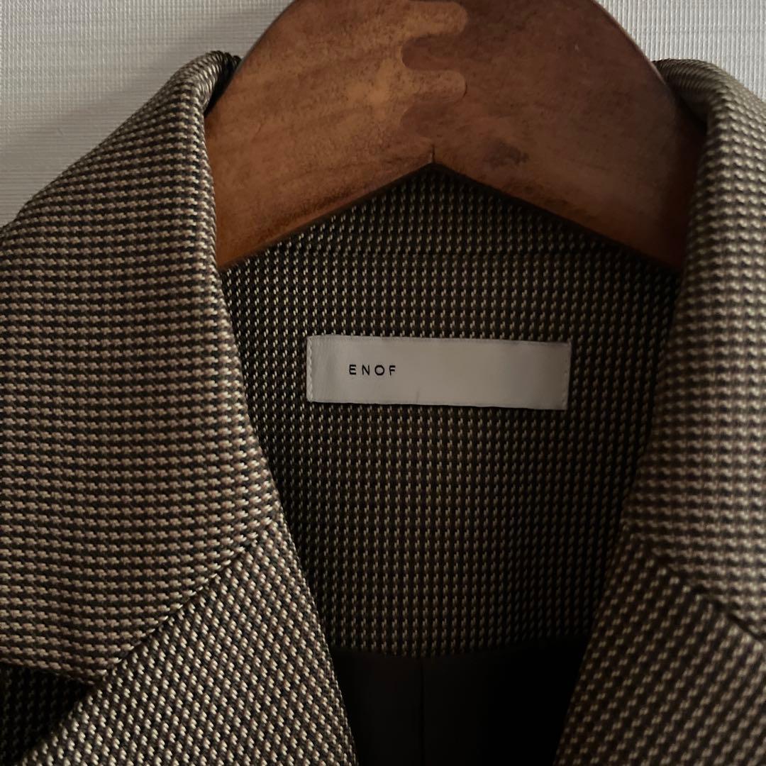 enof イナフover size jaket M ブラウン