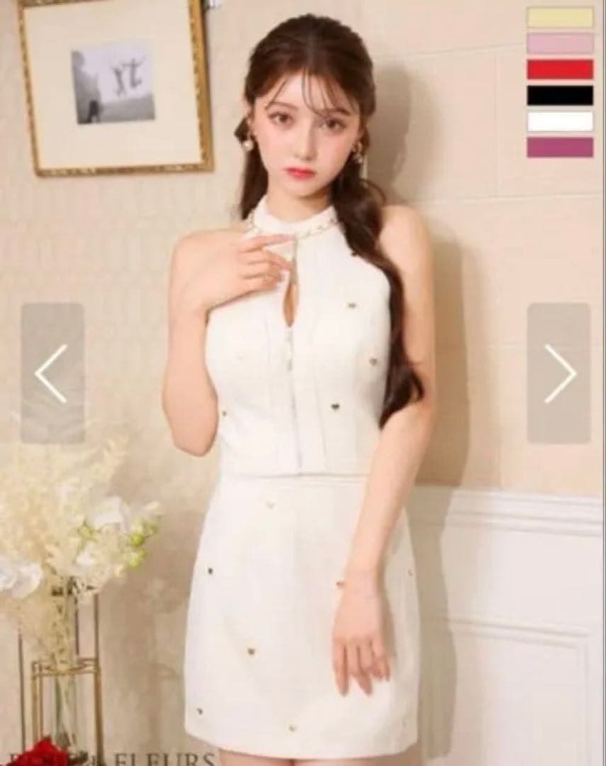 ローブドフルール　ハートセットアップドレス XS