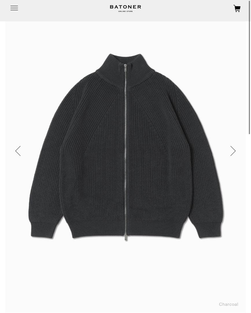 BATONER バトナー　シグネチャードライバーズニット