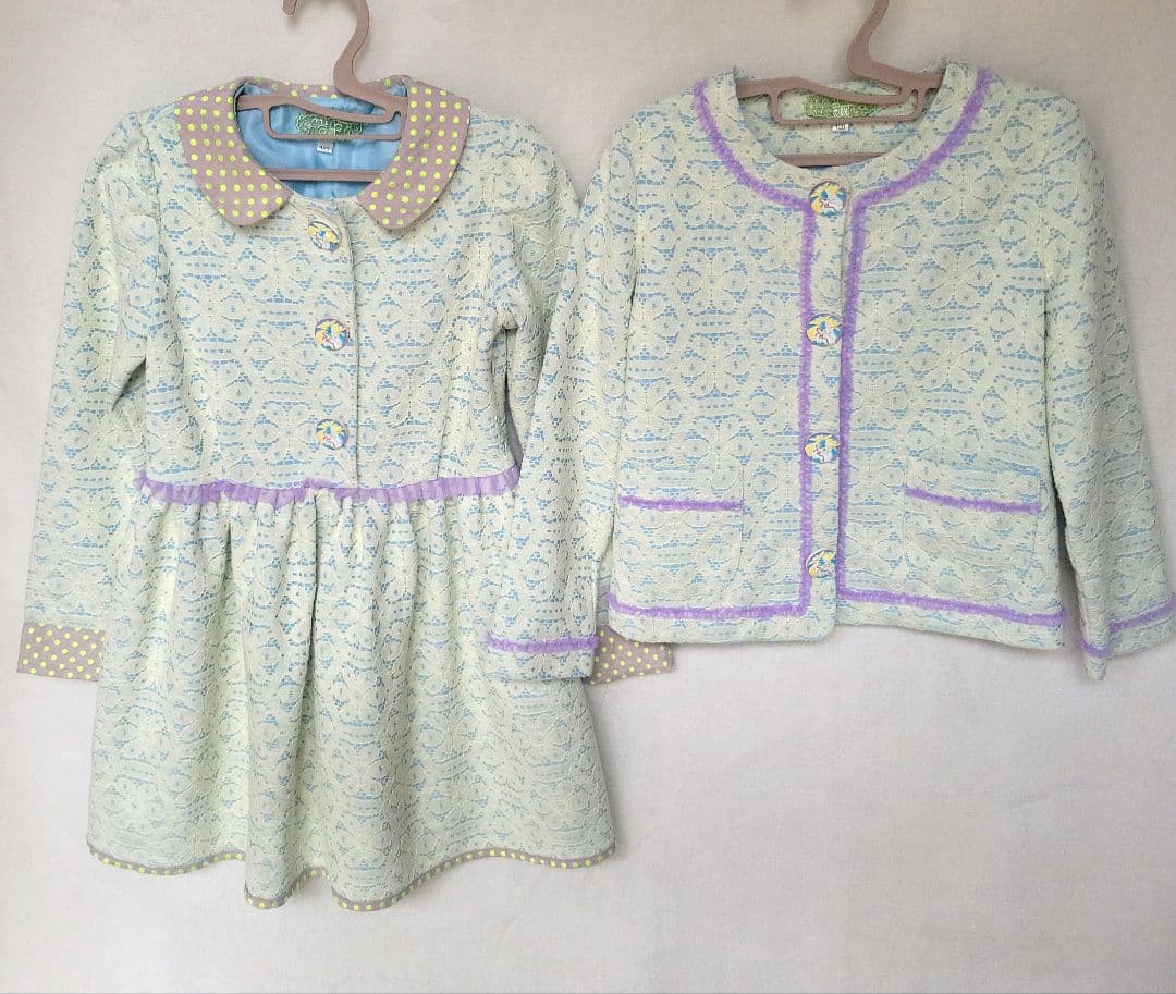 【fafa フェフェ】フォーマルセットアップ　ワンピース&ジャケット 120