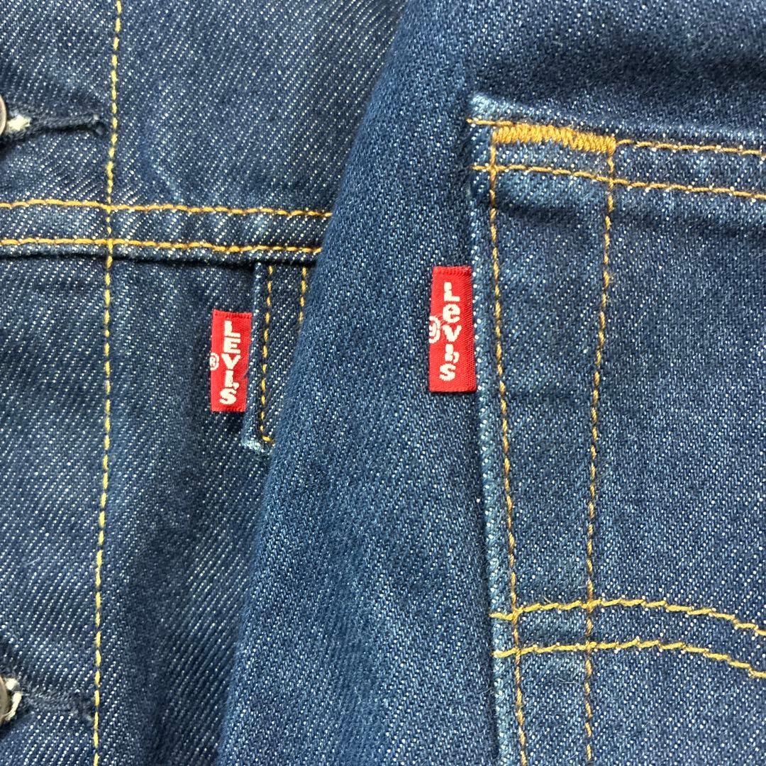 リーバイス 濃紺デニムセットアップ トラッカージャケット 501 W33 L30