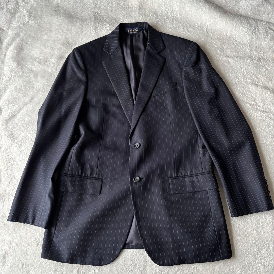 ✨️美品✨️ ブルックスブラザーズ スーツ ストライプ ネイビー Lサイズ 紺色