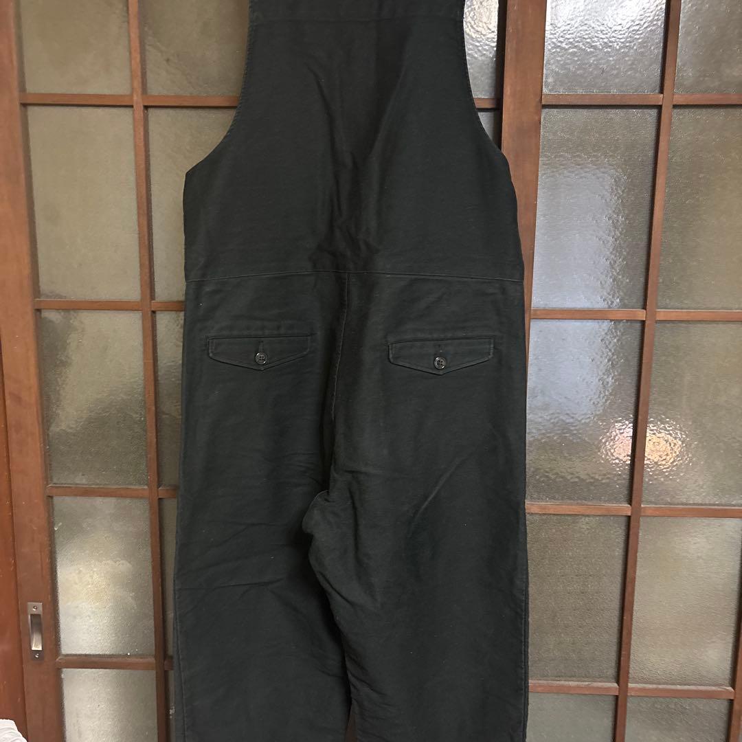 ORDINARY FITS ブラックオーバーオール サイズ2