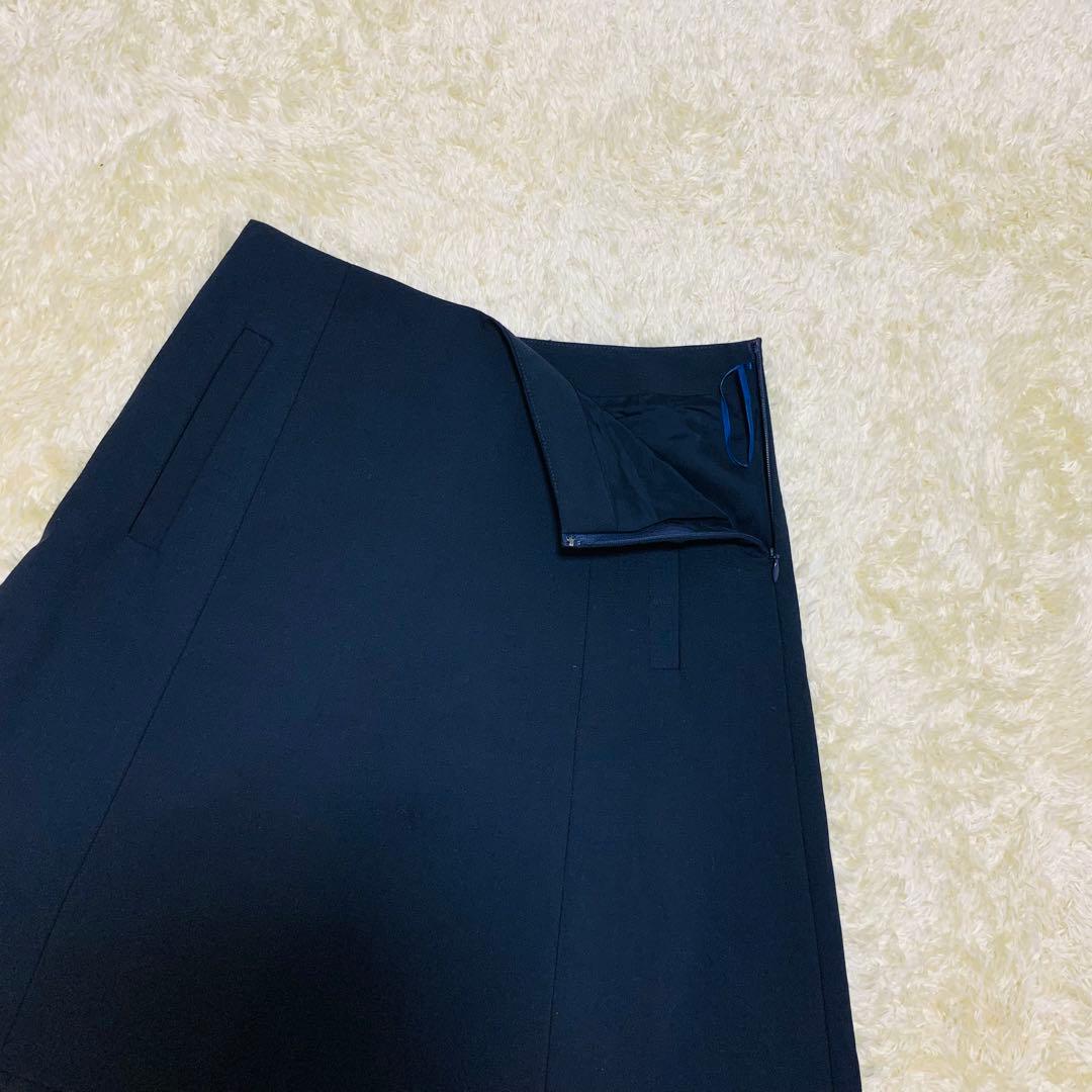 Theory ノーカラースーツ スカート 黒