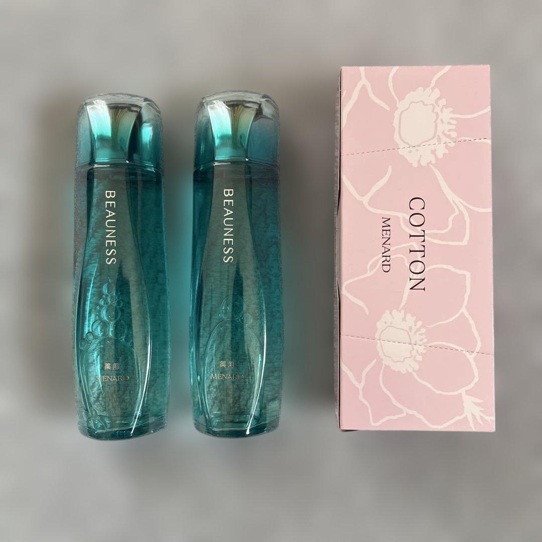 メナード　薬用ビューネリニューアル商品×2 コットンプレゼント♪